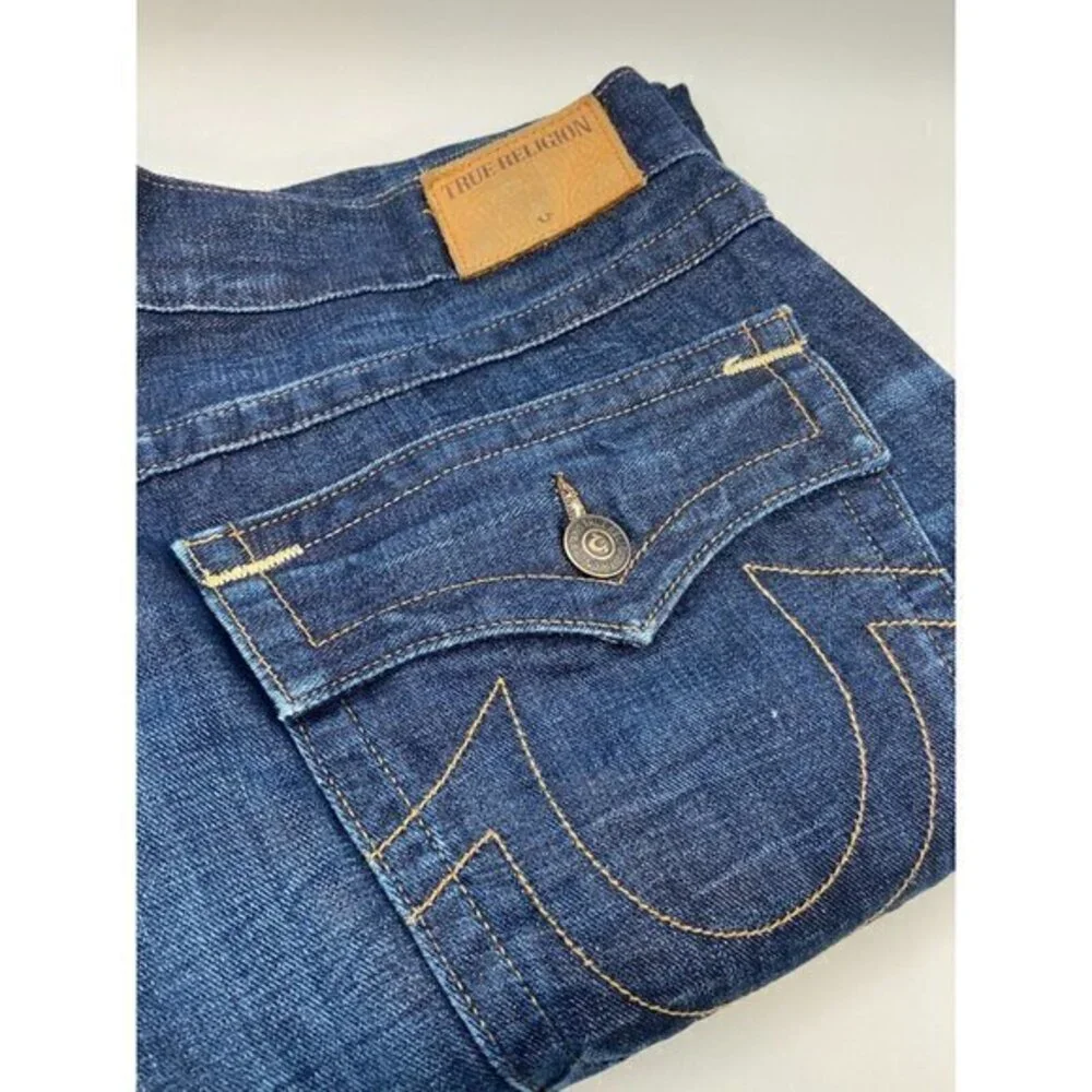 Vintage True Religion Mens Blue Jeans‎ 39x34 Ricky Relaxed Straight Y2K USA